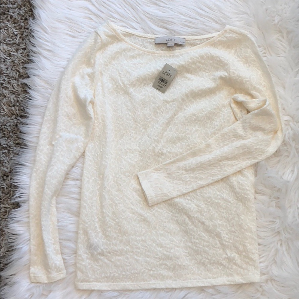 Ann Taylor Loft XXSP NWT lace shirt